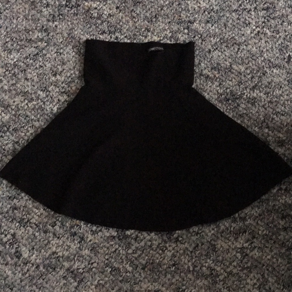 Black twill skirt